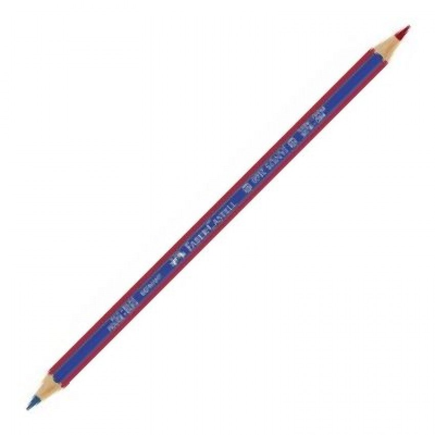 C/12 lapiz bicolor rojo-azul faber-castell