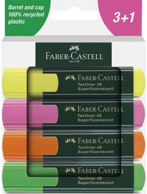 ESTUCHE 3+1 MARCADOR TEXTLINER 48 COLORES SURTIDOS