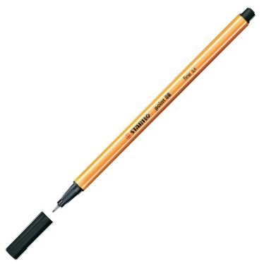 C/10 stabilo point 88 negro nº46 punta de fibra 0	4mm