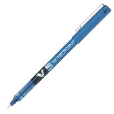 C/12 BOLíGRAFO PILOT V5 AZUL PUNTA 0	5MM