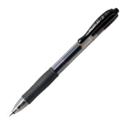 C/12 BOLIGRAFO PILOT G2 NEGRO PUNTA 0	7MM