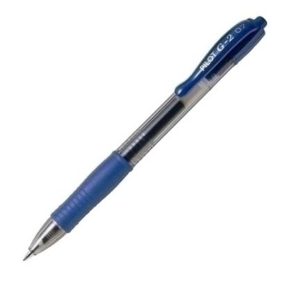 C/12 BOLIGRAFO PILOT G2 AZUL PUNTA 0	7MM