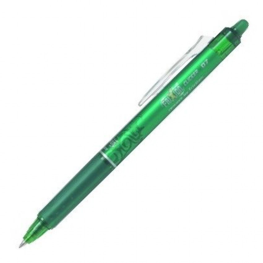 C/12 BOLIGRAFO FRIXION CLICKER BALL 0	7MM VERDE BORRABLE PILOT
