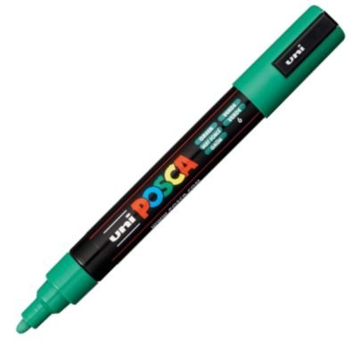 marcador uni posca pc-m5 color verde punta 1	8-2	5mm