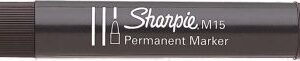 C/12 ROTULADOR SHARPIE M15 NEGRO MARCADOR PERMANENTE