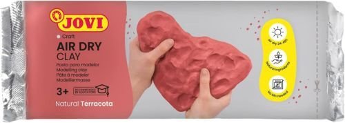 PASTA PARA MODELAR AIR DRY CLAY JOVI 500G TERRACOTA
