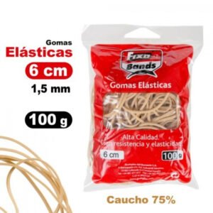 BOLSA 100G GOMAS ELASTICAS Nº6 1	5MMX6CM FIXO