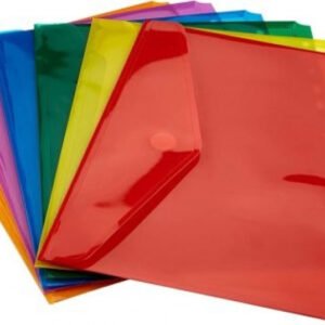 PAQ/6 CARPETA SOBRE A4 MULTITALADRO CIERRE VELCRO