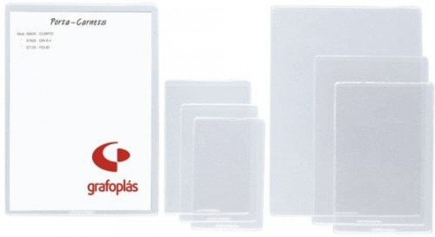 C/25 fundas transparentes identificacion fiscal pvc 200 micras 60x88mm