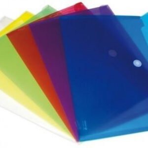 C/60 CARPETA SOBRE Fº CIERRE BROCHE PP COLORES SURTIDOS