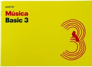 Cuaderno 4º musica basic 3 pentagramas de 24mm por pagina 10 hojas