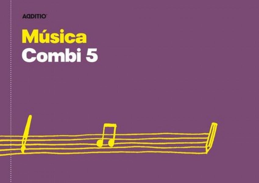 Cuaderno 4º música Combi 5 pentagramas de 16mm por pag. con hoja microperforada para anotaciones 24 hojas