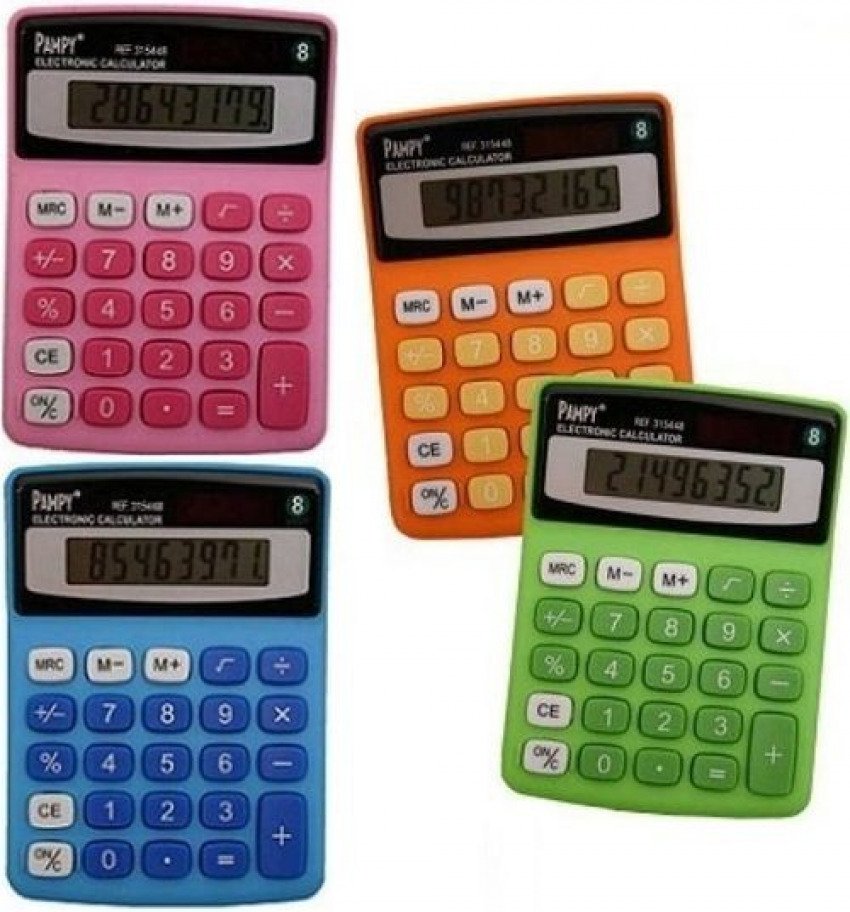 Calculadora de bolsillo 8 dígitos Pampy Poessa colores surtidos