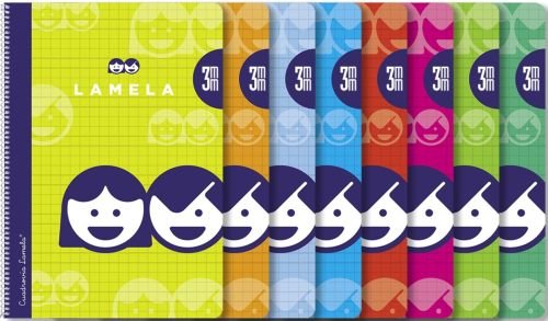 Cuaderno espiral fº 80h 70g 3mm cuadrovia cubierta basica