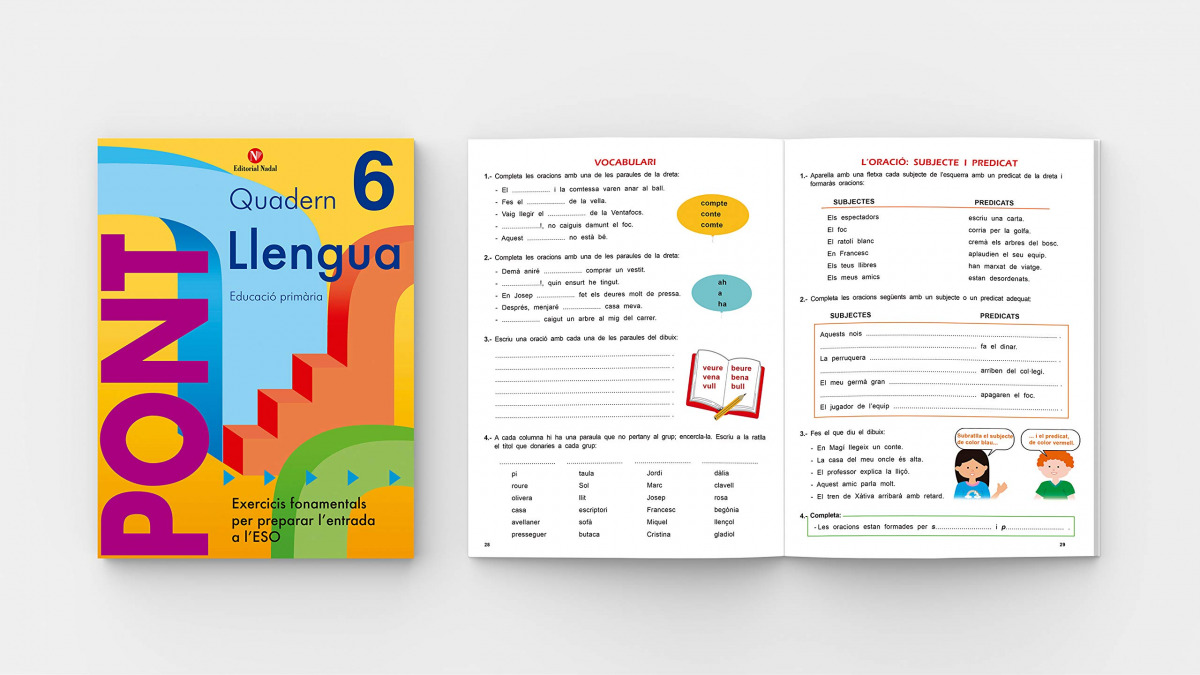 Pont	llengua	6 Educació Primaria	3 cicle. Quadern