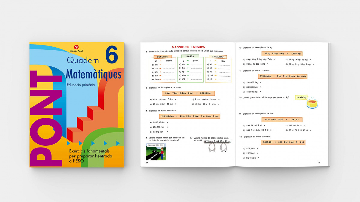 Pont	matemàtiques	6 Educació Primaria	3 cicle. Quadern